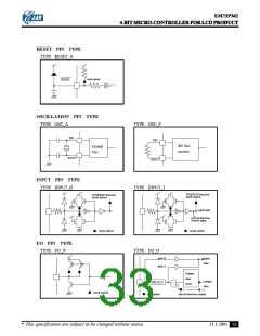 浏览型号EM73P362BQ的Datasheet PDF文件第33页