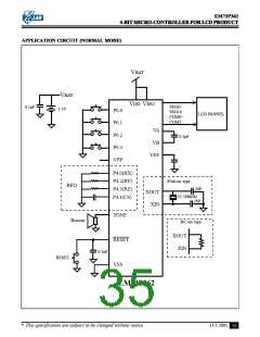 浏览型号EM73P362BQ的Datasheet PDF文件第35页