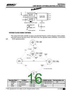 浏览型号EM73P461的Datasheet PDF文件第16页