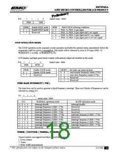 浏览型号EM73P461的Datasheet PDF文件第18页