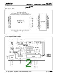 浏览型号EM73P461的Datasheet PDF文件第2页