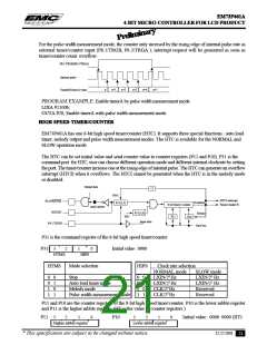 浏览型号EM73P461的Datasheet PDF文件第21页