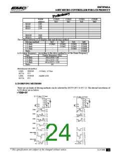浏览型号EM73P461的Datasheet PDF文件第24页