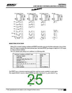 浏览型号EM73P461的Datasheet PDF文件第25页