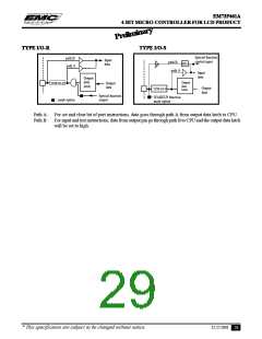 浏览型号EM73P461的Datasheet PDF文件第29页