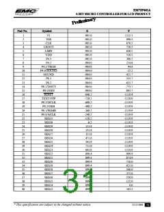 浏览型号EM73P461的Datasheet PDF文件第31页