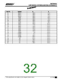 浏览型号EM73P461的Datasheet PDF文件第32页