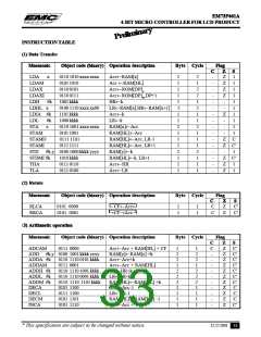 浏览型号EM73P461的Datasheet PDF文件第33页