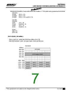 浏览型号EM73P461的Datasheet PDF文件第7页