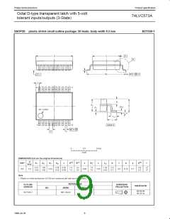 浏览型号LVC573A的Datasheet PDF文件第9页