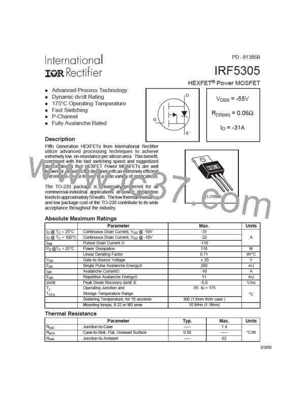 IRF5305图片预览