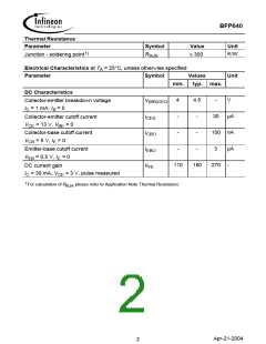 浏览型号BFP640的Datasheet PDF文件第2页