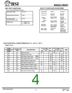 浏览型号BS62LV8001FIG70的Datasheet PDF文件第4页