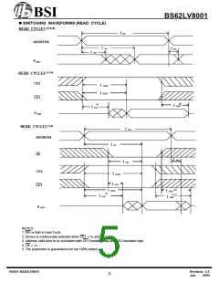 浏览型号BS62LV8001FIG70的Datasheet PDF文件第5页