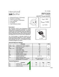浏览型号IRF5305的Datasheet PDF文件第1页