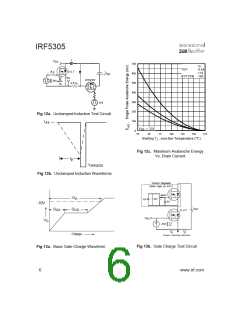 浏览型号IRF5305的Datasheet PDF文件第6页