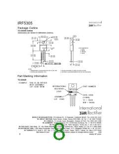 浏览型号IRF5305的Datasheet PDF文件第8页