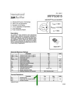 浏览型号IRFPS3815的Datasheet PDF文件第1页