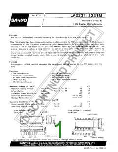 浏览型号LA2231的Datasheet PDF文件第1页