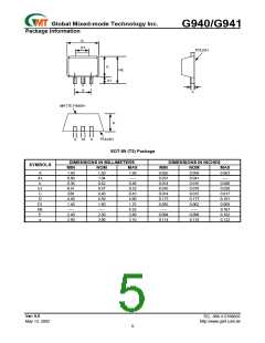 浏览型号G940T21U的Datasheet PDF文件第5页