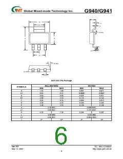 浏览型号G940T21U的Datasheet PDF文件第6页