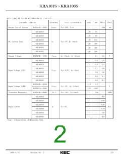 浏览型号KRA105S的Datasheet PDF文件第2页