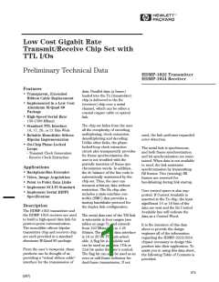 浏览型号HDMP-1024的Datasheet PDF文件第1页