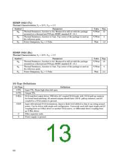 浏览型号HDMP-1024的Datasheet PDF文件第13页