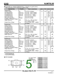 浏览型号NJM78L00的Datasheet PDF文件第5页