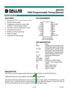 浏览型号DS1023-100的Datasheet PDF文件第1页