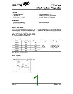 浏览型号HT7133-1的Datasheet PDF文件第1页