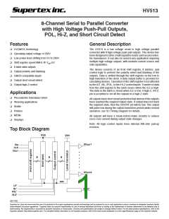 浏览型号HV513的Datasheet PDF文件第1页