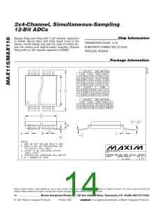 浏览型号MAX116EAX的Datasheet PDF文件第14页