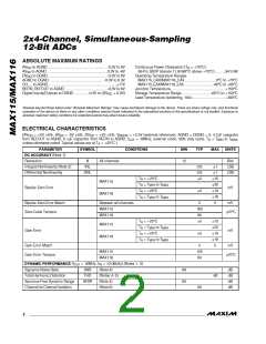 浏览型号MAX116EAX的Datasheet PDF文件第2页