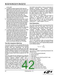 浏览型号SI3210-KT的Datasheet PDF文件第42页