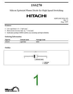 浏览型号1SS270A的Datasheet PDF文件第1页