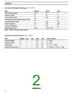 浏览型号1SS270A的Datasheet PDF文件第2页