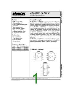 浏览型号EL2033CN的Datasheet PDF文件第1页