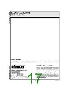 浏览型号EL2033CJ/E+的Datasheet PDF文件第17页