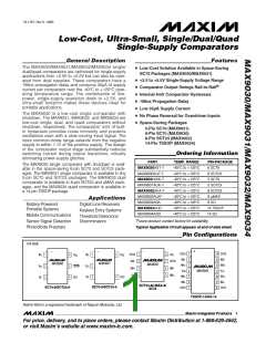 浏览型号MAX9030的Datasheet PDF文件第1页