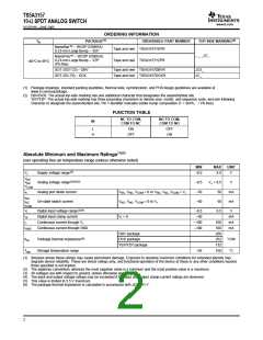 浏览型号TS5A3157DCKR的Datasheet PDF文件第2页