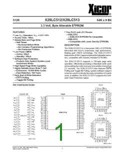 浏览型号X28LC512J-15的Datasheet PDF文件第1页
