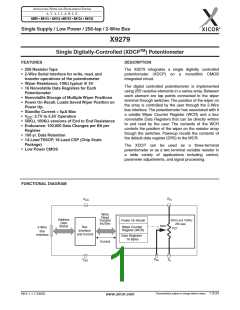 浏览型号X9279UB的Datasheet PDF文件第1页