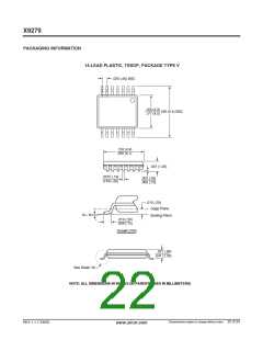 浏览型号X9279UB的Datasheet PDF文件第22页