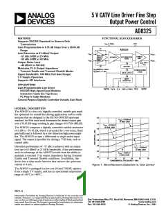 浏览型号AD8325ARU-REEL的Datasheet PDF文件第1页
