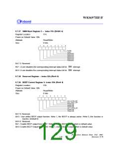 浏览型号W83697的Datasheet PDF文件第129页