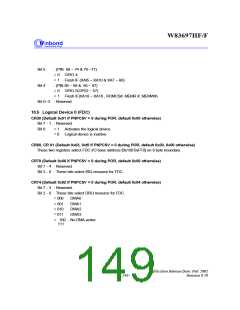 浏览型号W83697的Datasheet PDF文件第149页