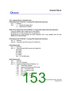 浏览型号W83697的Datasheet PDF文件第153页