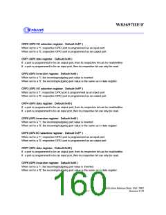 浏览型号W83697的Datasheet PDF文件第160页