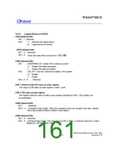 浏览型号W83697的Datasheet PDF文件第161页